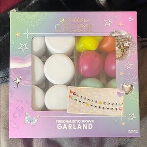 Personalized Garland Kit - Multicolor for holidays or every day decor nwt